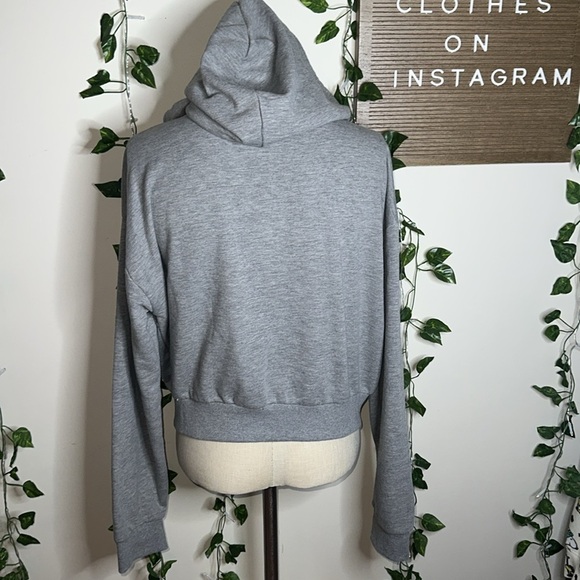 Forever 21 Grey Zip Up Hoodie - Picture 4 of 5
